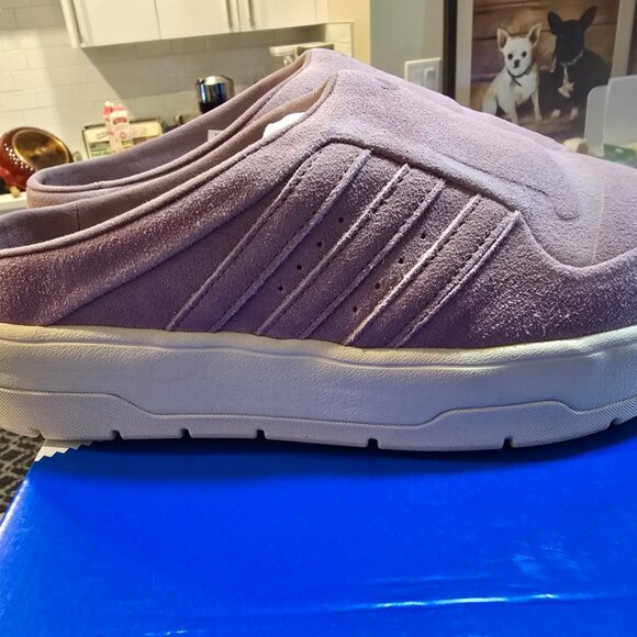 Adidas Originals Rivalry Platform Purple Mule Nubuck Leather Size 10 JH7983 NEW - Picture 6 of 14